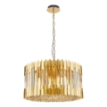 Suspension chaîne RITZ 12xE14/40W/230V d. 54 cm doré