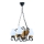 Suspension chaîne VELA 4xE14/40W/230V hêtre - FSC certifié