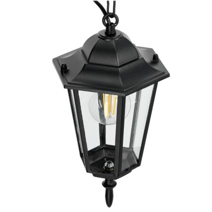 Suspension d'extérieur avec chaîne 1xE27/60W/230V noir