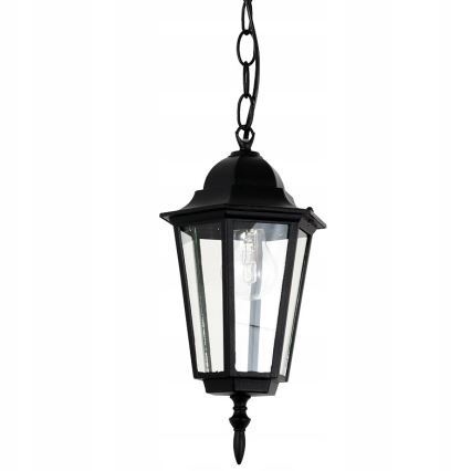 Suspension d'extérieur avec chaîne 1xE27/60W/230V noir