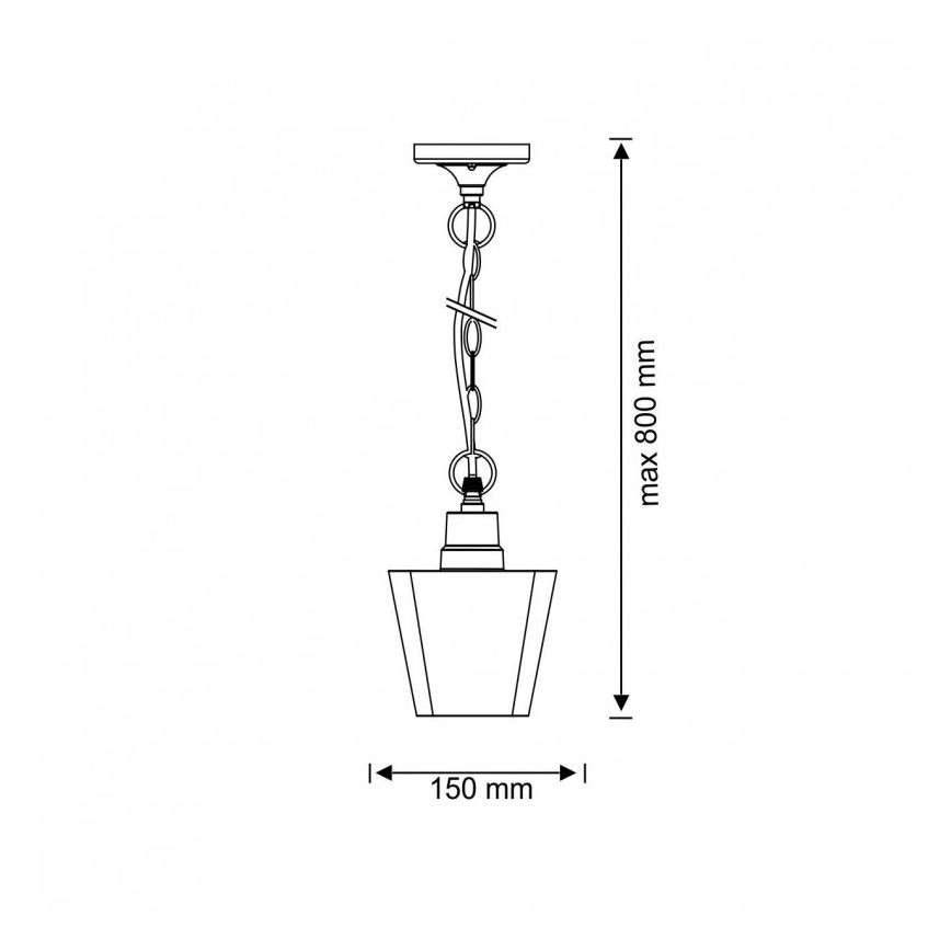 Suspension d'extérieur GIZA 1xE27/10W/230V IP44