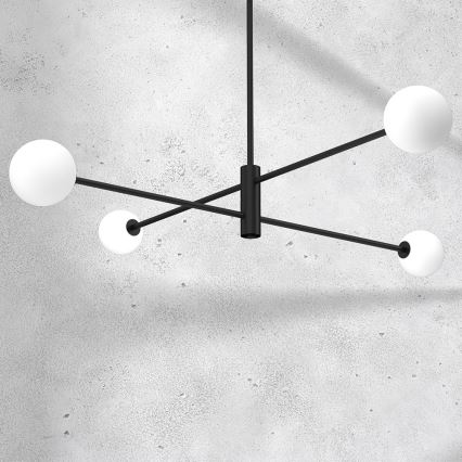 Suspension DORI 4xG9/25W/230V noir