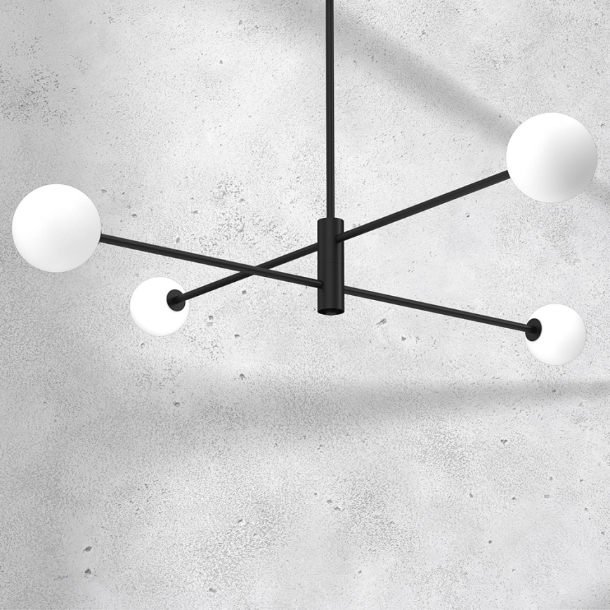 Suspension DORI 4xG9/25W/230V noir