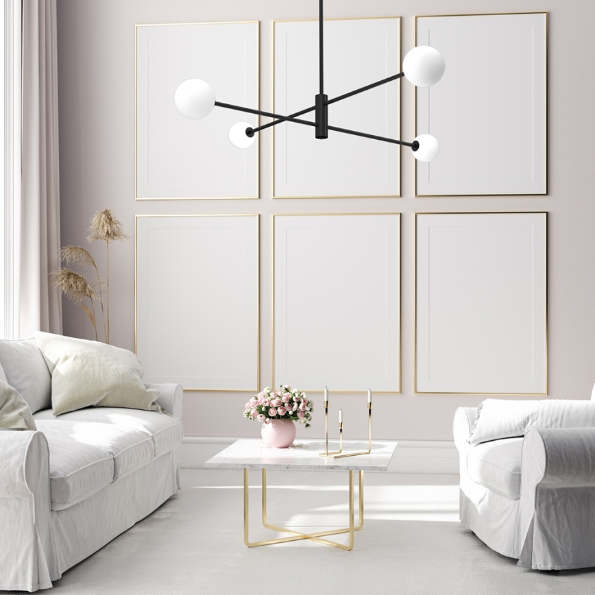 Suspension DORI 4xG9/25W/230V noir