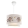 Suspension enfant CANDY 1xE27/40W/230V blanc/gris