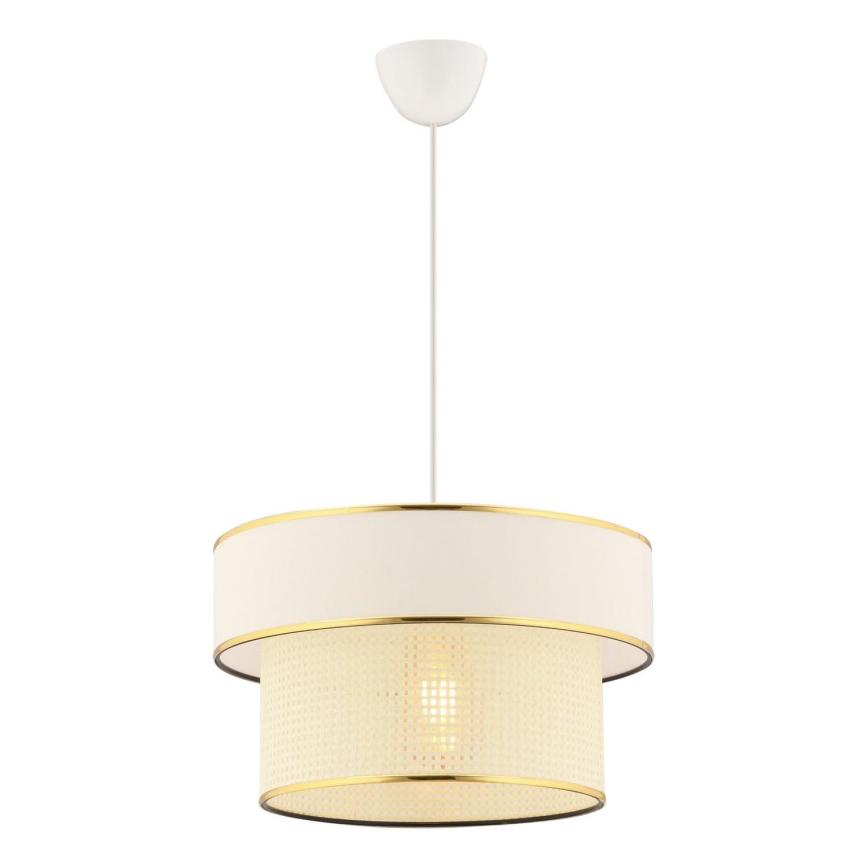 Suspension ERO sur câble 1xE27/60W/230V crème/doré