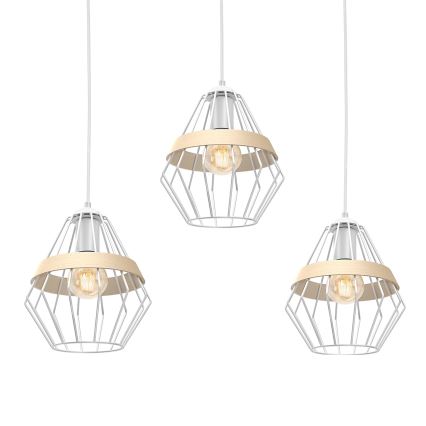 Suspension fil CLIF 3xE27/60W/230V