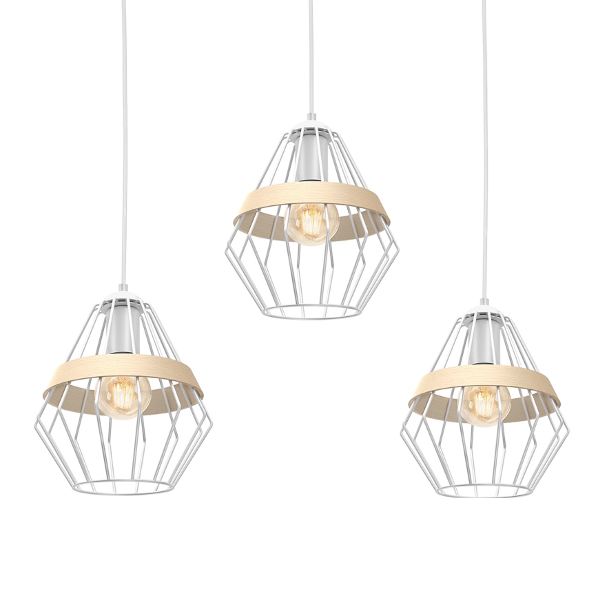 Suspension fil CLIF 3xE27/60W/230V