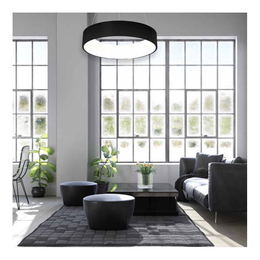 Suspension fil OHIO NOIR LED / 24W / 230V