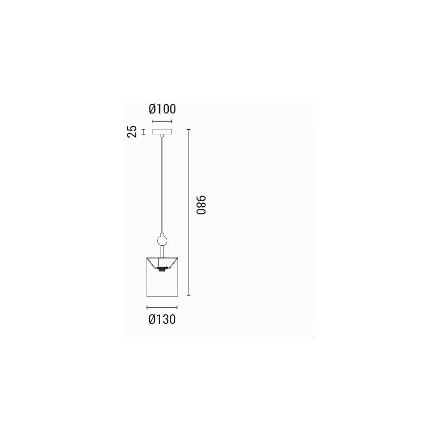 Suspension filaire 1xE14/15W/230V