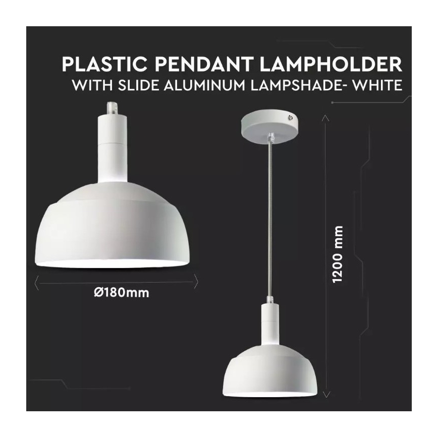 Suspension filaire 1xE14/60W/230V blanche