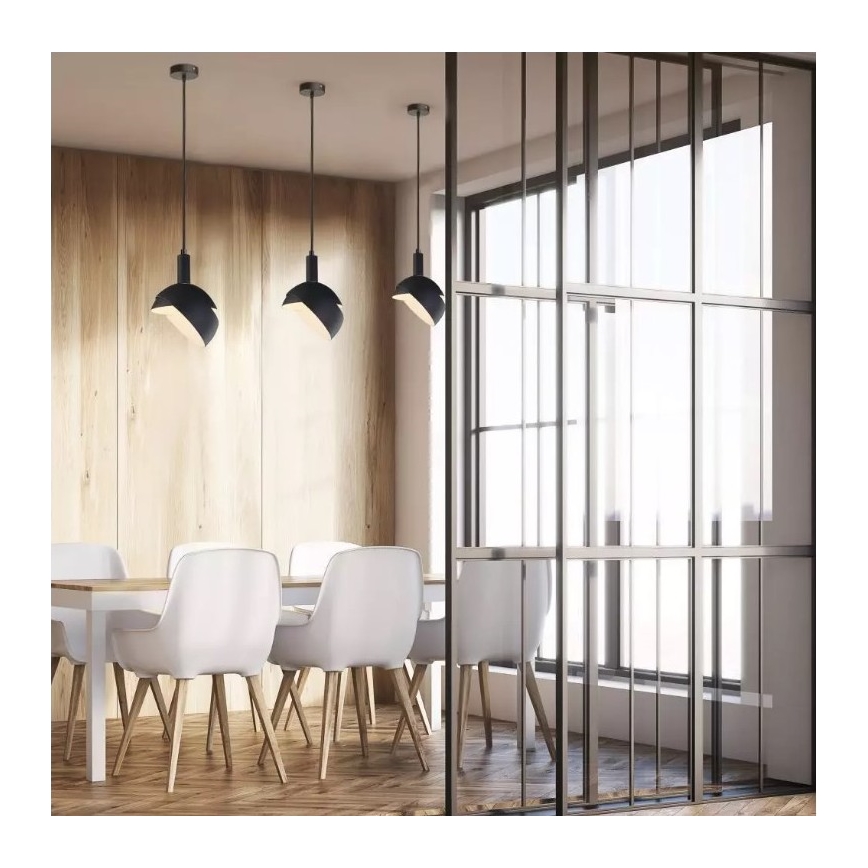 Suspension filaire 1xE14/60W/230V noire