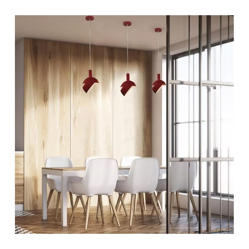 Suspension filaire 1xE14/60W/230V rouge