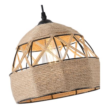 Suspension filaire 1xE27/15W/230V beige