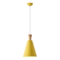 Suspension filaire 1xE27/15W/230V jaune d. 20 cm
