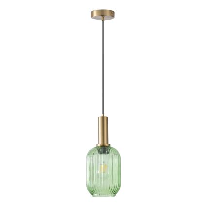 Suspension filaire 1xE27/15W/230V vert 13 cm