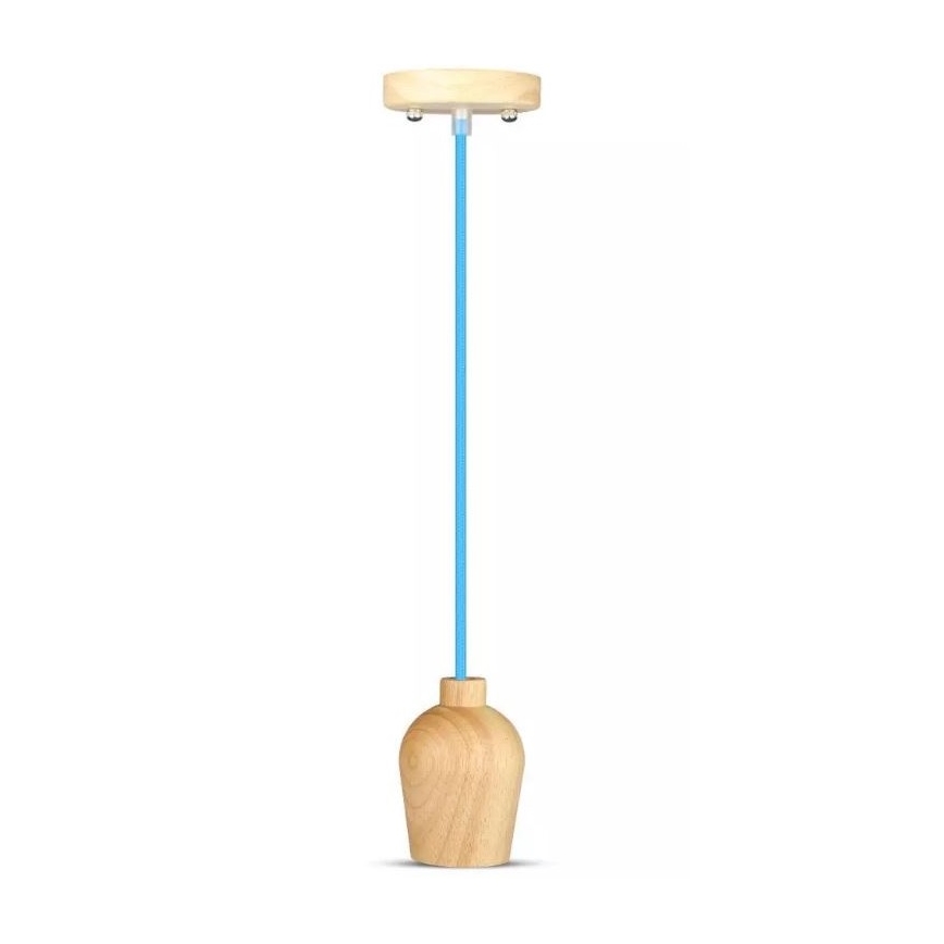 Suspension filaire 1xE27/60W/230V bleu