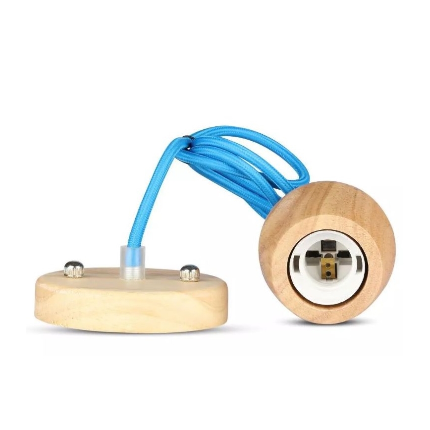 Suspension filaire 1xE27/60W/230V bleu