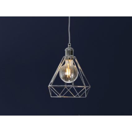 Suspension filaire 1xE27/60W/230V d. 22 cm chrome brillant