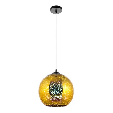 Suspension filaire 1xE27/60W/230V d. 30 cm doré