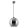 Suspension filaire 1xE27/60W/230V d. 30 cm noir