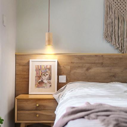 Suspension filaire 1xGU10/10W/230V frêne/bois massif marron