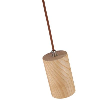 Suspension filaire 1xGU10/10W/230V frêne/bois massif marron