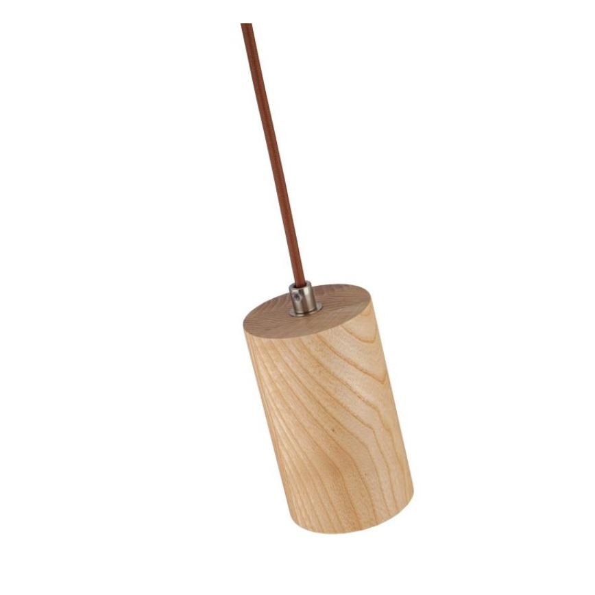 Suspension filaire 1xGU10/10W/230V frêne/bois massif marron