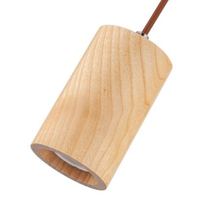 Suspension filaire 1xGU10/10W/230V frêne/bois massif marron