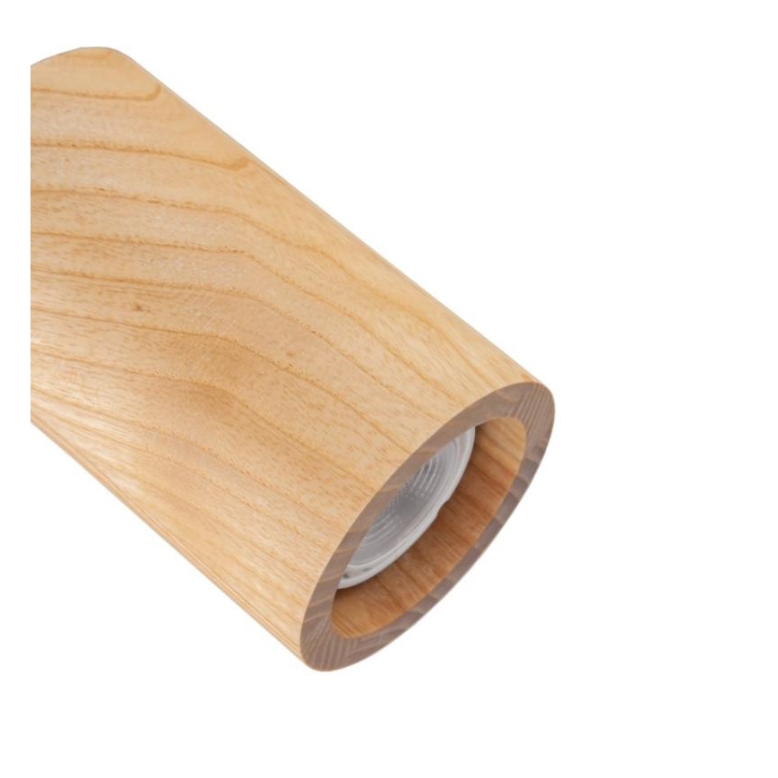 Suspension filaire 1xGU10/10W/230V frêne/bois massif marron