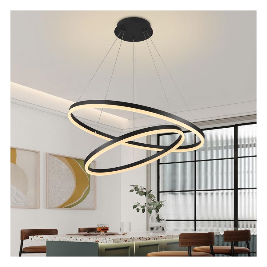 Suspension filaire à intensité variable LED/100W/230V 3000-6500K + télécommande