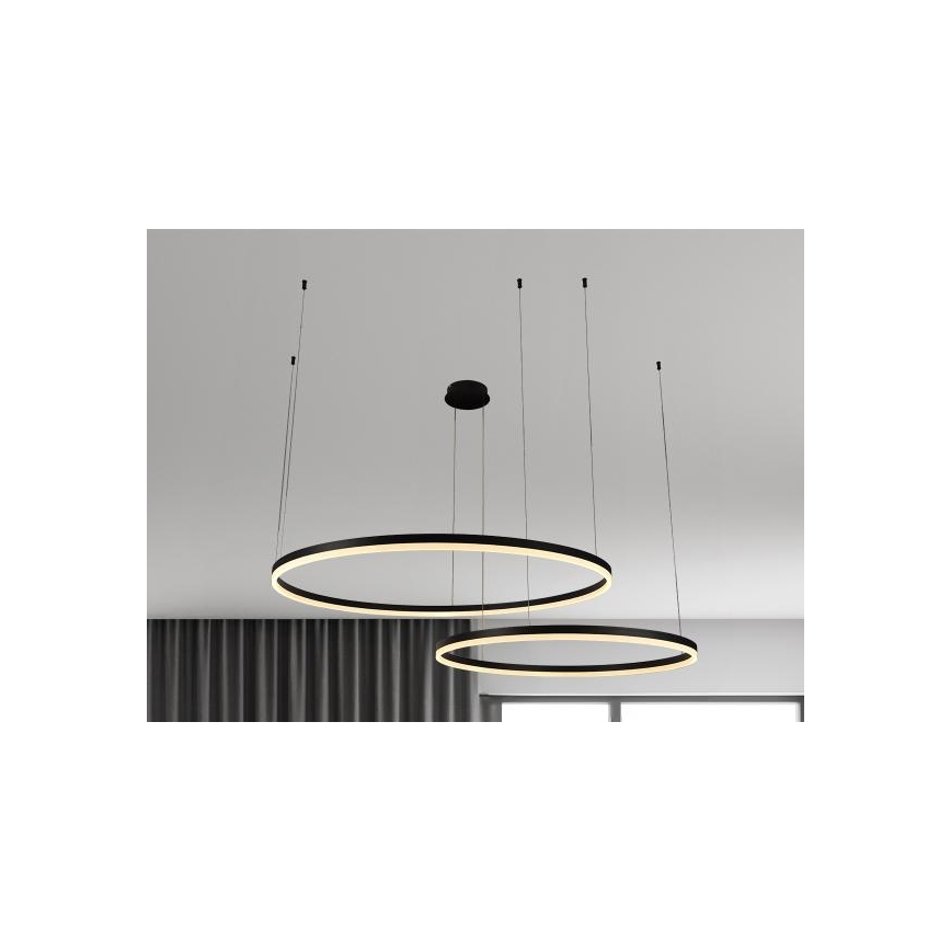 Suspension filaire à intensité variable LED/100W/230V 3000-6500K d. 80 cm + Télécommande