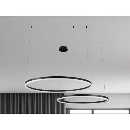Suspension filaire à intensité variable LED/100W/230V 3000-6500K d. 80 cm + Télécommande