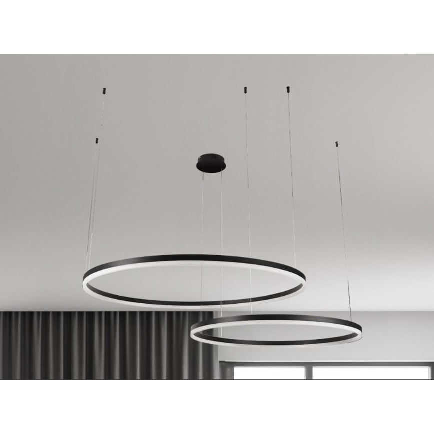 Suspension filaire à intensité variable LED/100W/230V 3000-6500K d. 80 cm + Télécommande