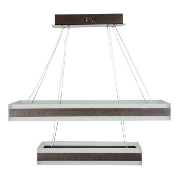Suspension filaire à intensité variable LED/113W/230V 3000K marron