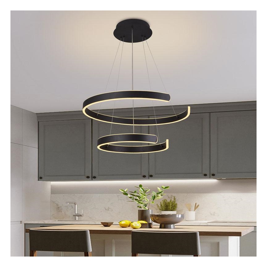 Suspension filaire à intensité variable LED/120W/230V 3000-6500K + télécommande