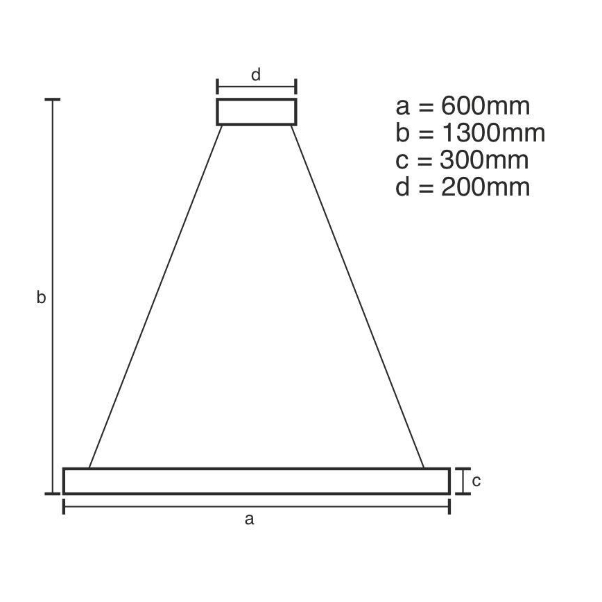 Suspension filaire à intensité variable LED/130W/230V 3000-6500K doré + télécommande