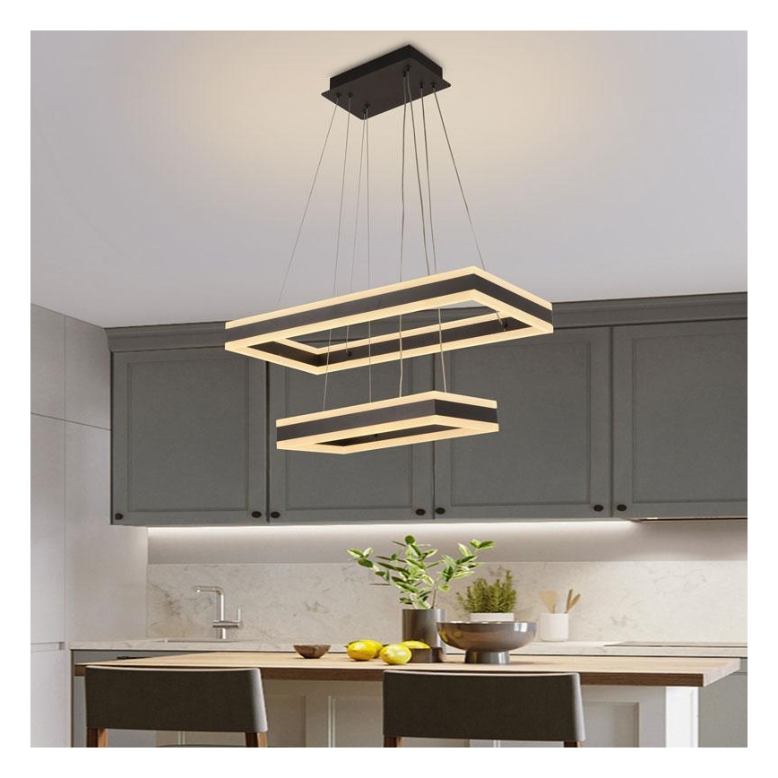 Suspension filaire à intensité variable LED/130W/230V 3000-6500K + télécommande