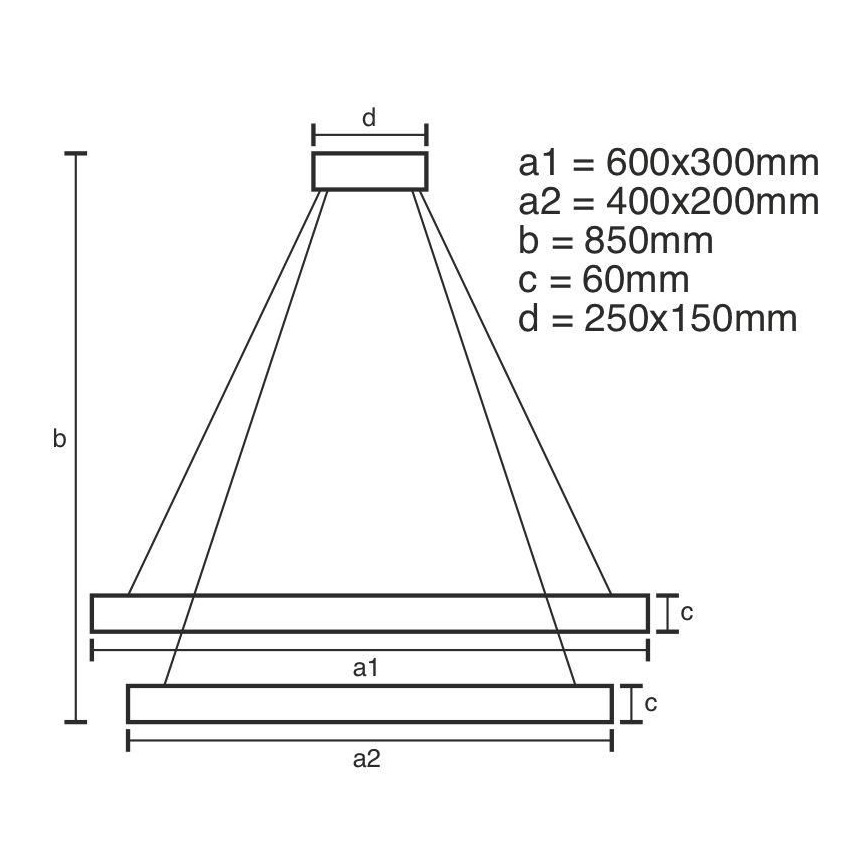 Suspension filaire à intensité variable LED/130W/230V 3000-6500K + télécommande