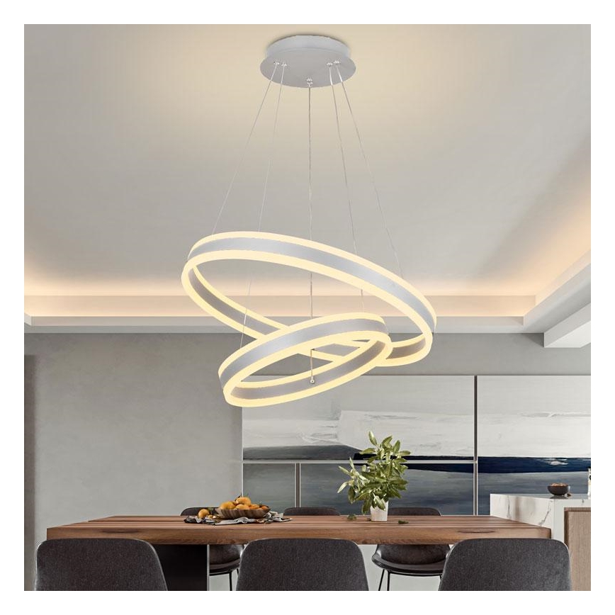 Suspension filaire à intensité variable LED/135W/230V 3000-6500K + télécommande