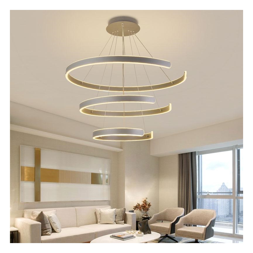 Suspension filaire à intensité variable LED/220W/230V 3000-6500K + télécommande