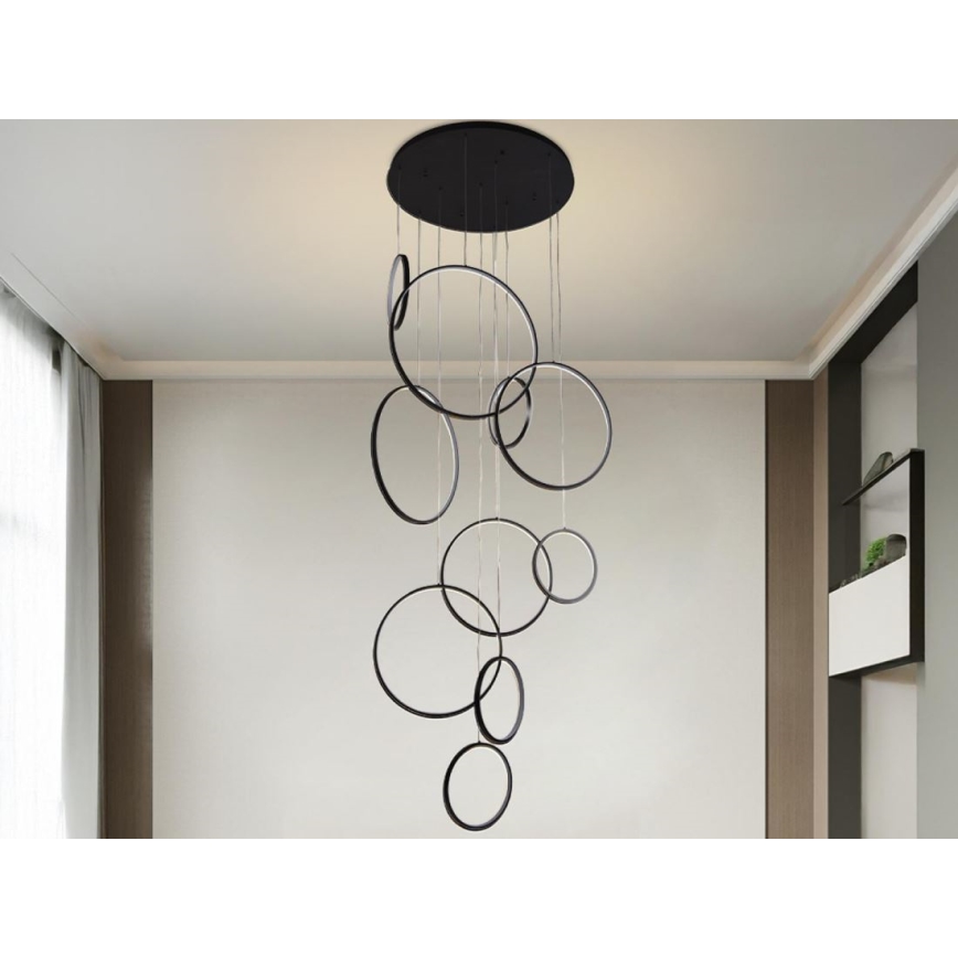 Suspension filaire à intensité variable LED/290W/230V 3000-6500K d. 60 cm + Télécommande