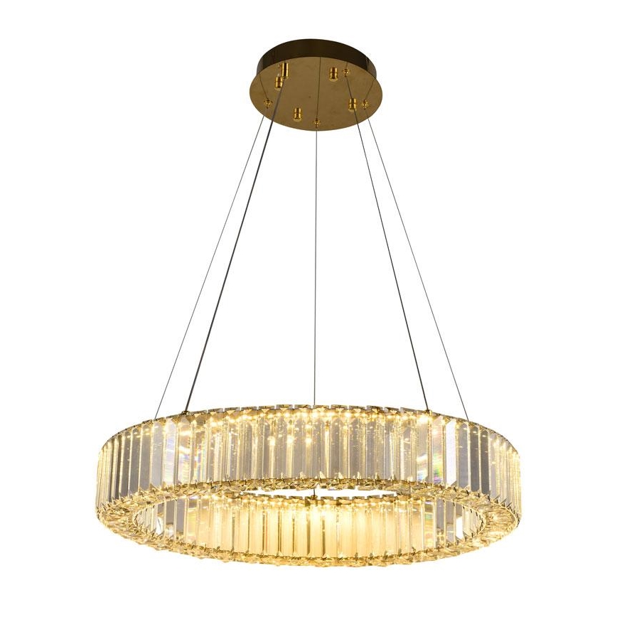 Suspension filaire à intensité variable LED/40W/230V 3000-6500K chrome/doré + Télécommande