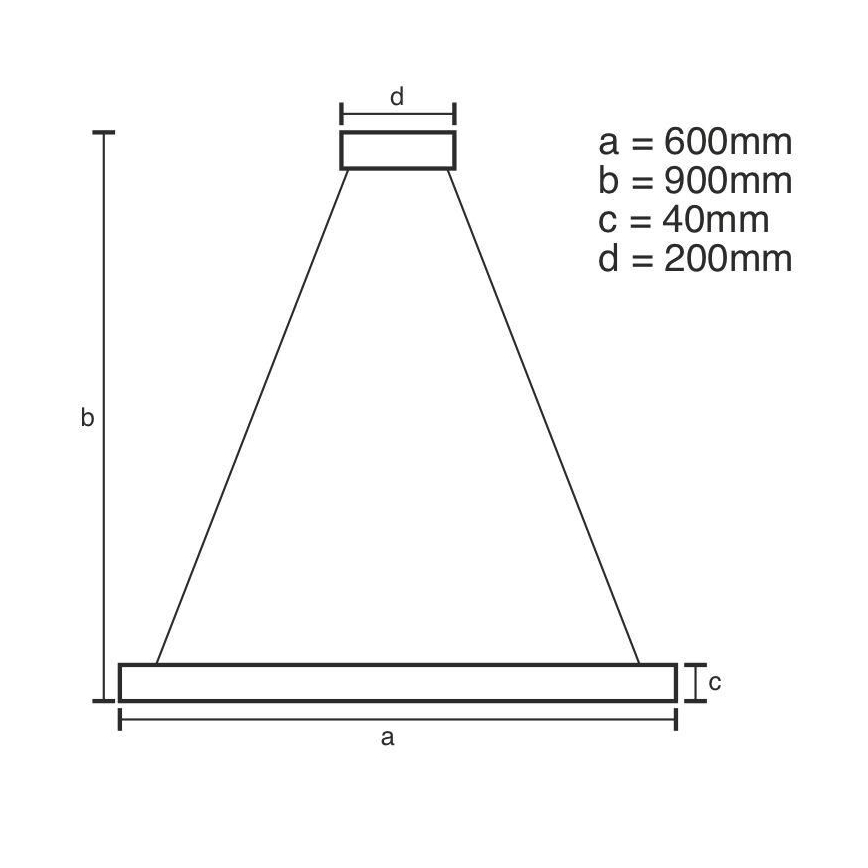 Suspension filaire à intensité variable LED/42W/230V 3000-6500K d. 60 cm + Télécommande