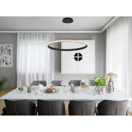 Suspension filaire à intensité variable LED/55W/230V 3000-6500K d. 80 cm + Télécommande