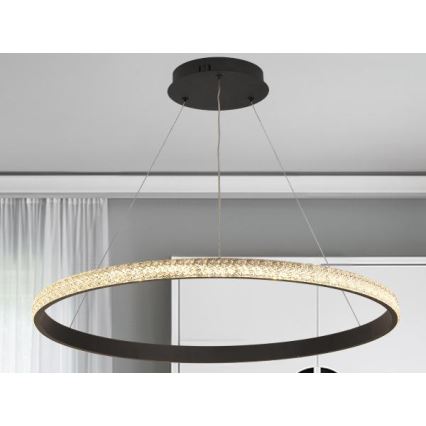 Suspension filaire à intensité variable LED/55W/230V 3000-6500K d. 80 cm + Télécommande