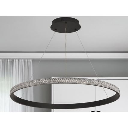 Suspension filaire à intensité variable LED/55W/230V 3000-6500K d. 80 cm + Télécommande