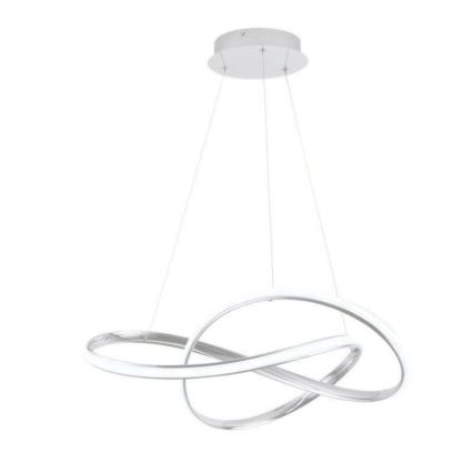Suspension filaire à intensité variable LED/70W/230V 3000-6500K d. 60 cm blanc + Télécommande