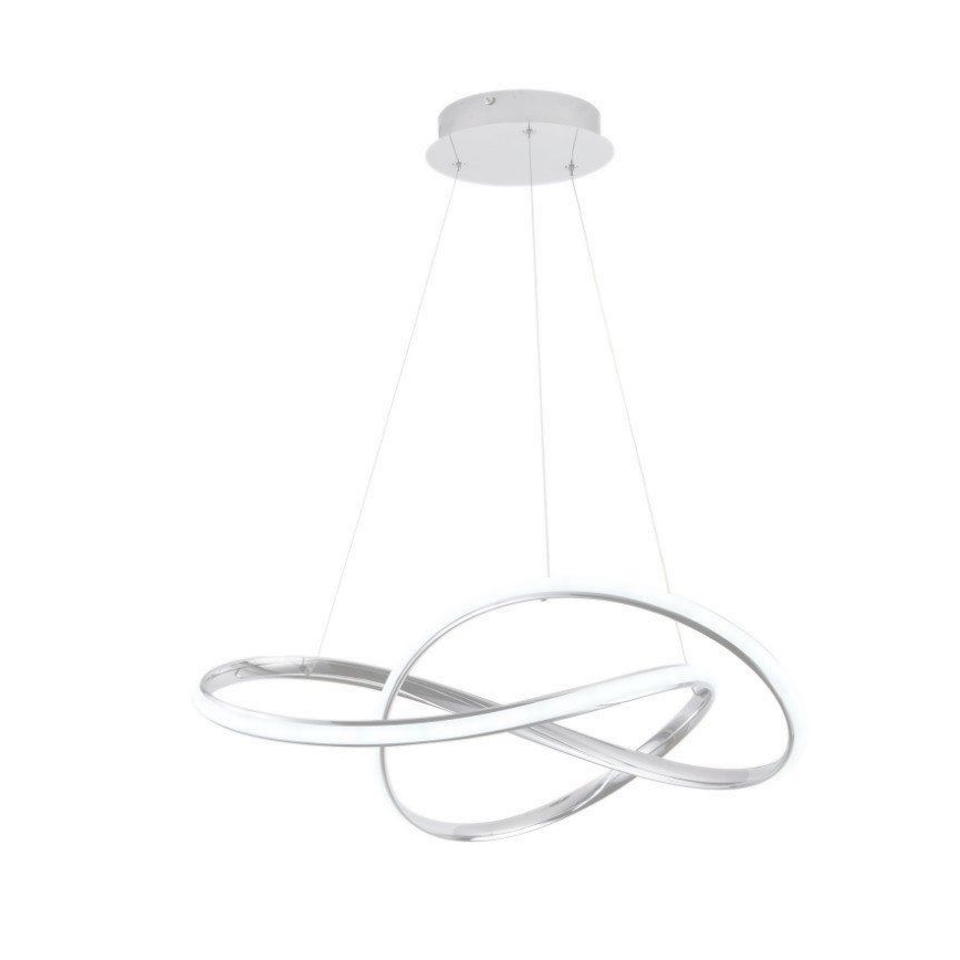 Suspension filaire à intensité variable LED/70W/230V 3000-6500K d. 60 cm blanc + Télécommande