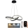 Suspension filaire à intensité variable LED/70W/230V 3000-6500K d. 55 cm + Télécommande
